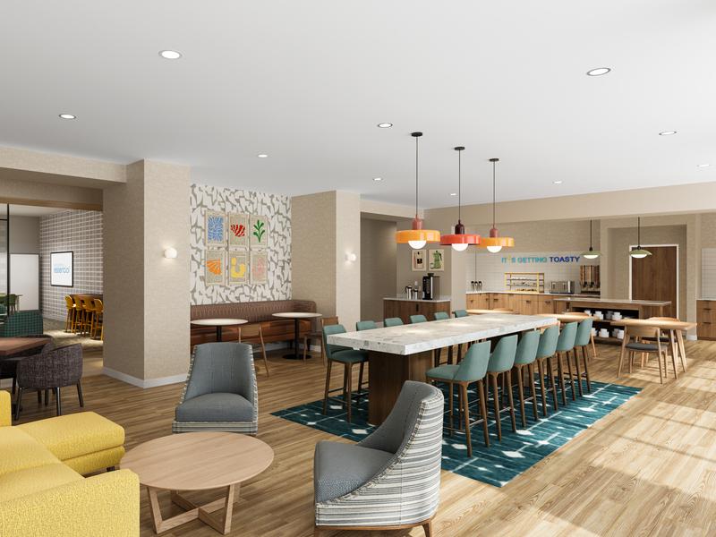 Sonesta Essential lounge and lobby